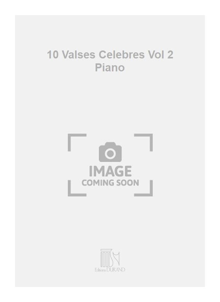 10 Valses Celebres Vol 2 Piano